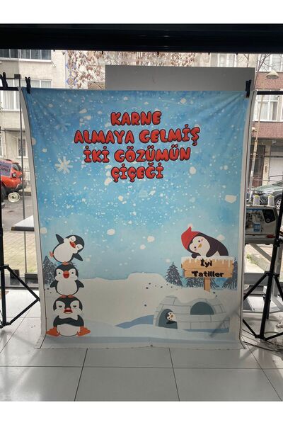 PROMISEBACKDROP2 150x200 Cm Karne Hatırası Fonu Okul Panoları, Etkinlik Fon