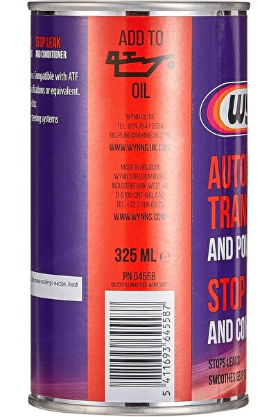 Wynns Automatic Transmission And Power Steering Treatment 325Ml, W64558