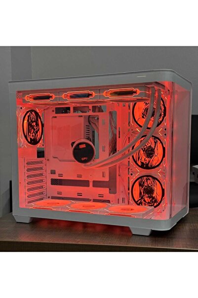 Symoon Anime Karakterli 7 ARGB Fanlı 360MM Sıvı Soğutmalı 750W 80+ Powerlı Beyaz Akvaryum Kasa