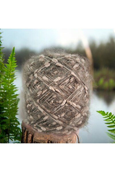 Kırlangıç Moher Mohair & Pompom Blend Design Hand Knitting Yarn 130 Gr