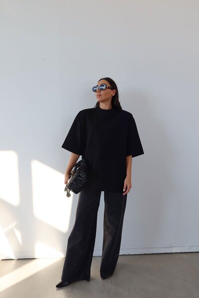 Özge Özgenç Stone Printed Premium Jean