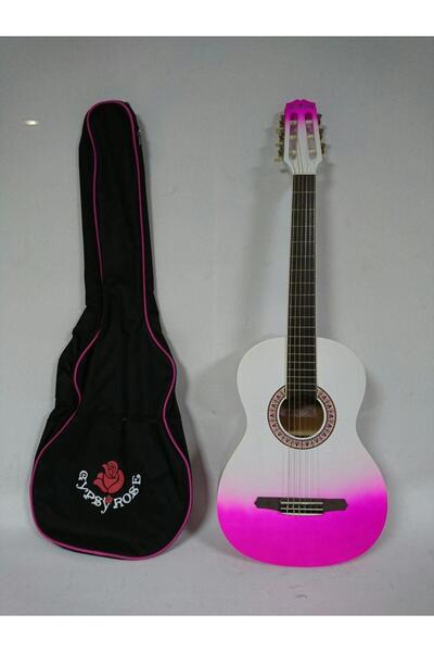 VALENCIA Gypsy Rose GRC1KPUB Klasik Gitar Seti (Mor) | 7/8 Boyut - İnce Sap -...