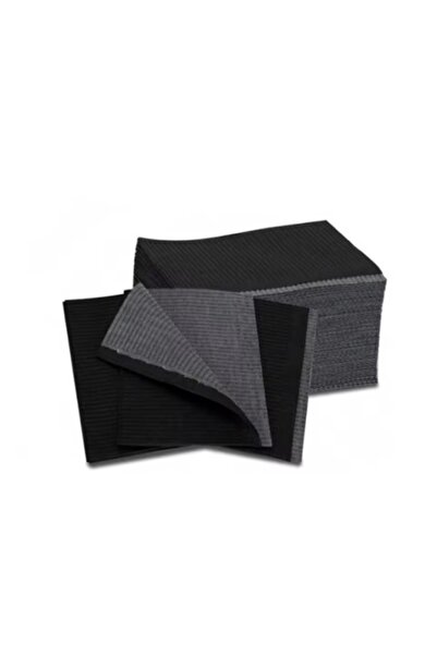Pink Nails Set of Black Protective Napkins for Table