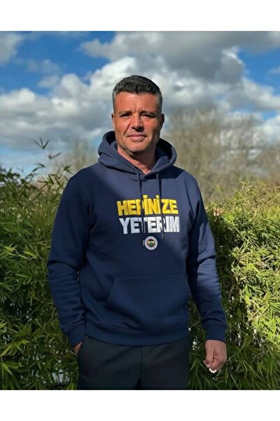 HOUSEOFGRIZZLY Fener Hepinize Yeterim Kapşonlu Sweatshirt