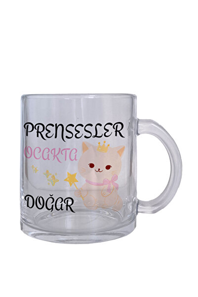 qoeuyl boutique Princesses Are Born in January Crowned Cat Printed Birthday G...