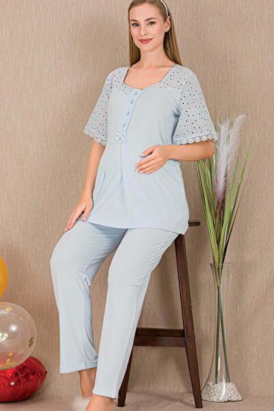 REN Set de pijamale pentru maternitate, cu mâneci scurte, din 2 piese, pentru...