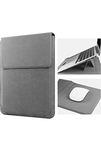 The Bros 13-14 Inch Laptop Sleeve Case Leather Bag with Stand Compatible with...