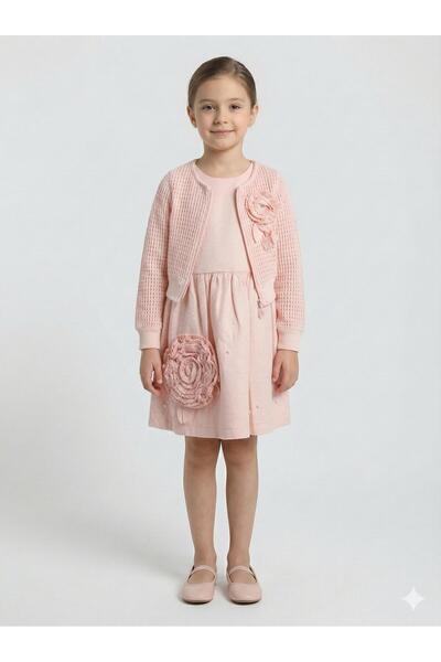 XO Kids فستان بناتي + بوليرو 6-9 سنوات 52124