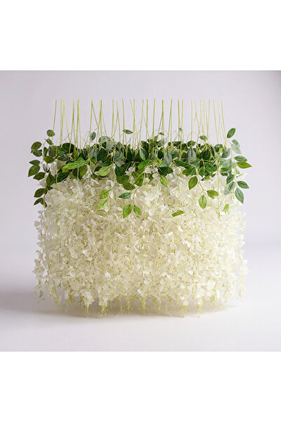 ERHAN FLOWERS Lüx 12li Beyaz Sarkan Akasya Çiçeği kırmızı 100 cm