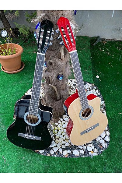 Sanchez XFP39EQ-BK Elektro Klasik Gitar (Siyah Cutaway) | Dahili Ekolayzer ve...