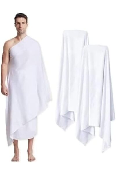 FULLJOY طقم إحرام إسلامي للرجال - قطعتان