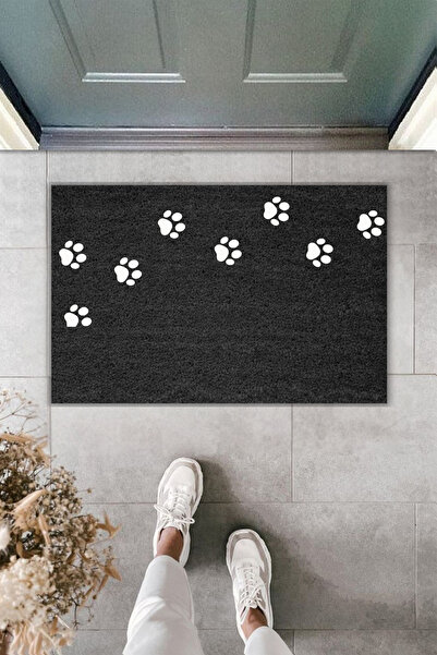 Rugmood سجادة مدخل حديثة بطباعة رقمية - بصمة حذاء - سجادة أمام الباب 70×45 سم
