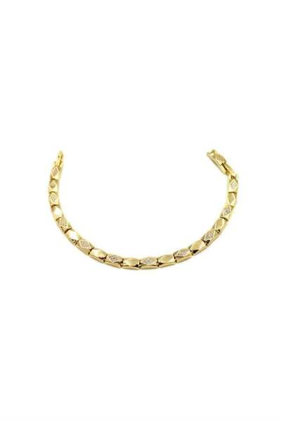 MENESSA سوار VIP مرصع بالأحجار - ذهبي