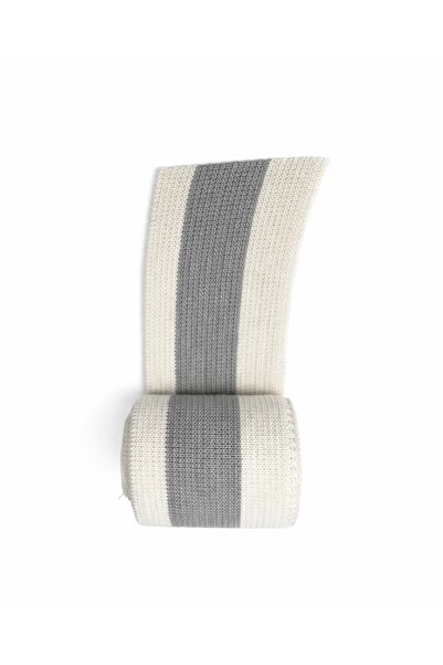 U5 FASHION Ribana Şerit Triko Dokuma Triko Bant Ham Bej Ortası Gri En 94 cm B...