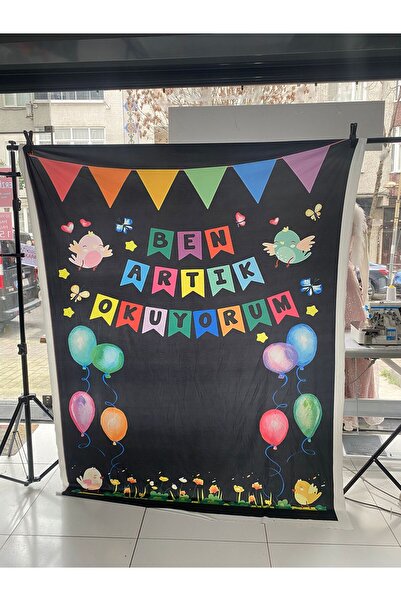 PROMISEBACKDROP2 150x200 Cm Okuma Bayramı Fonu Okul Panoları, Etkinlik Fon