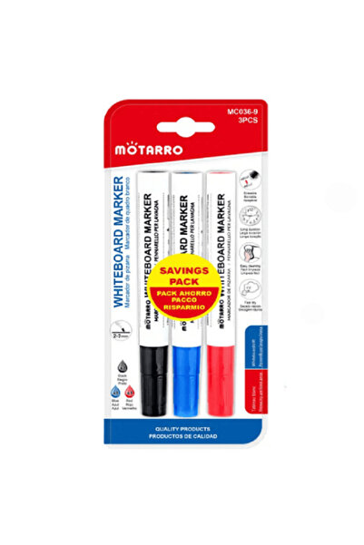 MOTARRO Dry-Erase White Board Markers MC036-9, Non-Toxic Pen Set for Classroo...