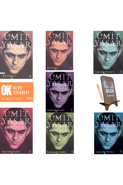 Everest Yayınları Ümit Yaşar Oğuzcan tam set / Şiir Denizi - Rubailer Dörtlük...
