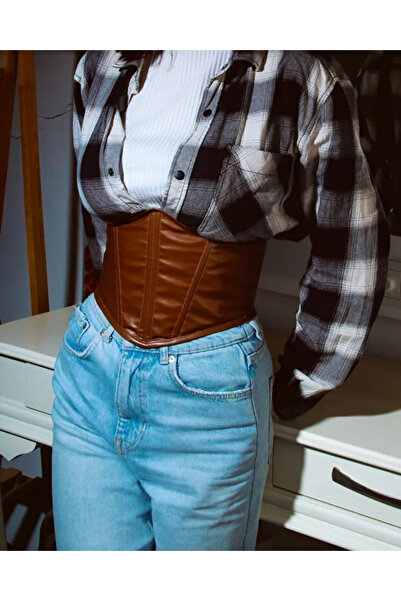 Ferla Atelier Özel Tasarım Deri Korse Kemer, Elbise Korsesi, Ceket Kemeri, Gö...