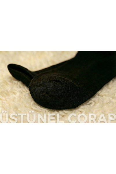 Üstünel çorap Pack of 10 Unisex Cotton Socks - Soft, Flexible, Anti-Sweat, Daily Use, Black