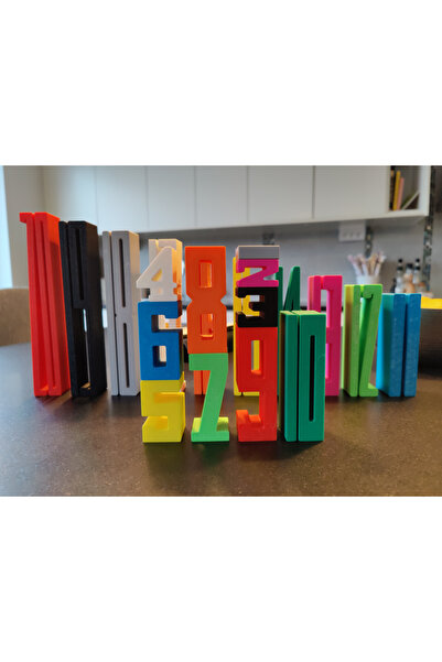 BUNUVER Eğitici Oyuncak Montessori Sayı Blokları – 3 4 5 Yaş Matematik 1-20 S...