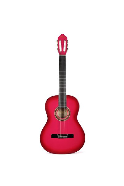 VALENCIA VC104TPKS Klasik Gitar 4/4 (Pembe Sunburst) | Sap Çelikli - Parlak C...