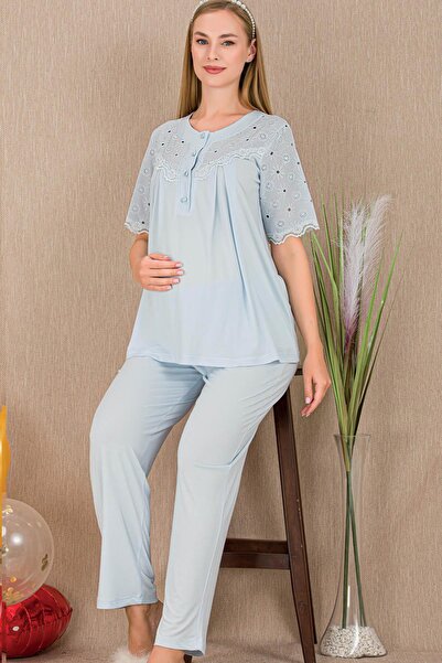 REN Set de pijamale pentru maternitate, cu mâneci scurte, din 2 piese, pentru...