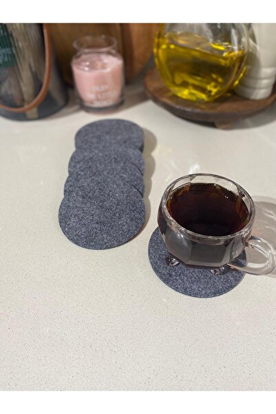 hangök home 12-Piece Cup Felt Coaster Felt Tea Coaster (8cm)