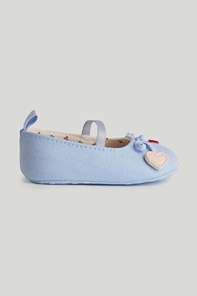 MOTHERCARE Denim Ballerina Pram Shoes
