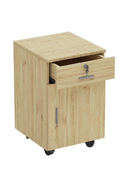 Mahmayi قاعدة متحركة ME 1D1D بلمسة نهائية من الميلامين - خشب البلوط