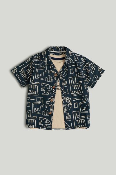 MOTHERCARE Dinosaur Shirt and T-Shirt Set