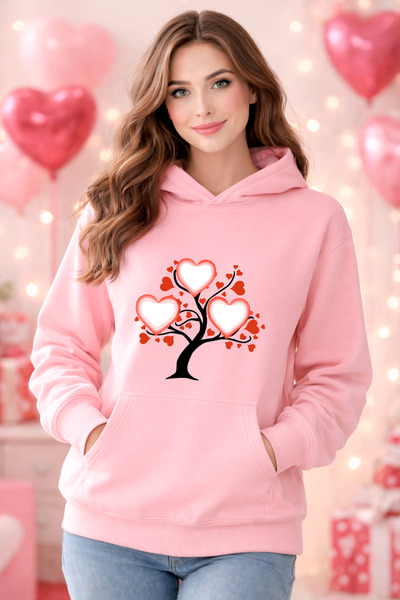 stil x Special for Valentine's Day, Sweatshirt with Hooded Names, Valentine's...