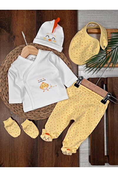 Pamuklu Oyuncaklı Civciv Detaylı 5li Kız Bebek Hastane Çıkışı