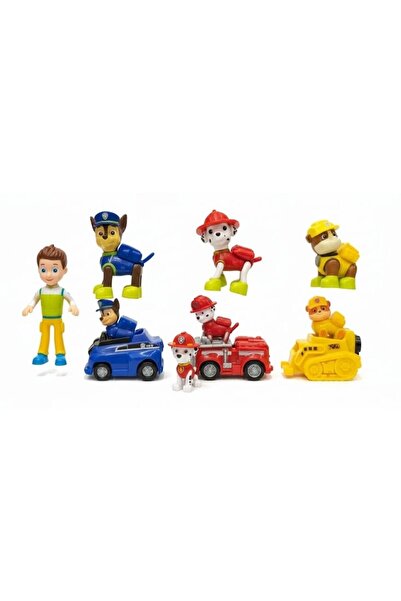Premium مجموعة شخصيات باو باترول بيج ريسكيوز للأطفال - رايدر، تشيس، مارشال، و...