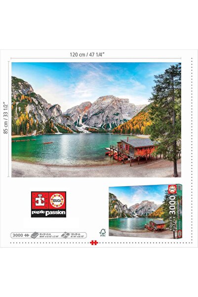 EDUCA Lake Prize Puzzle in Autumn - 3000 Pieces