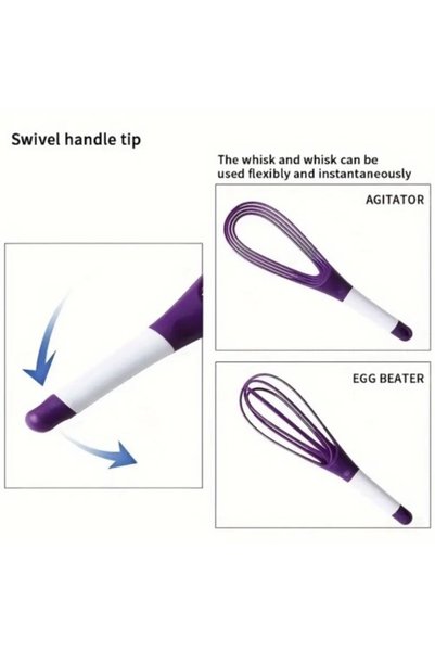 Home 2-Function Smart Whisk with Silicone Handle