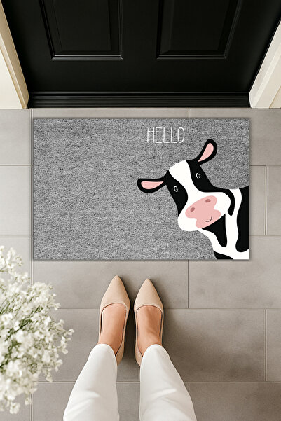 Dormot Modern Digital Printing Doormat - Hello Cow Doormat - Front Door Mat 7...