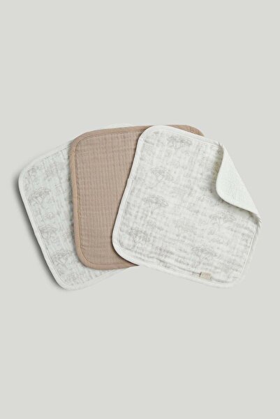 MOTHERCARE 3 Pack Muslin Flannels