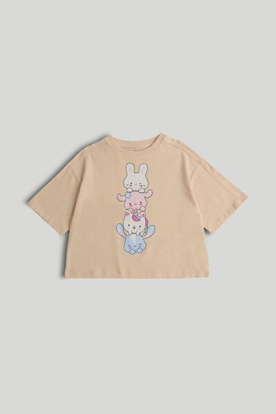 MOTHERCARE Peach Animal T-Shirt