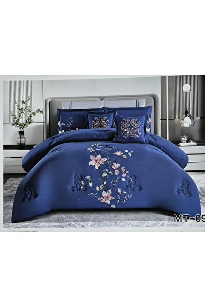 Moon Say goodbye to the summer heat with the "Bianca" royal embroidered doubl...