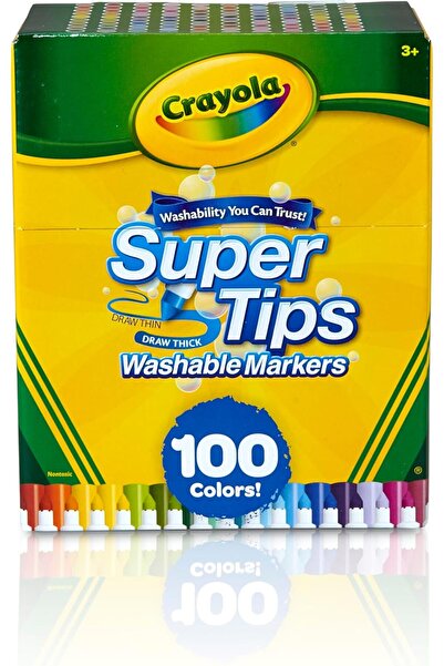 Crayola Super Tips Washable Markers, 100 Count