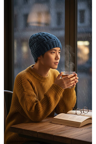 bi ters bi düz Elörgüsü Men's Beret