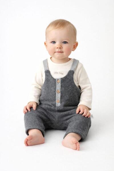 Butik Erkek Bebek Kışlık 2'li Salopet