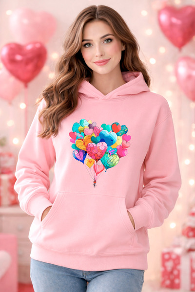stil x Special for Valentine's Day, Sweatshirt with Hooded Names, Valentine's...