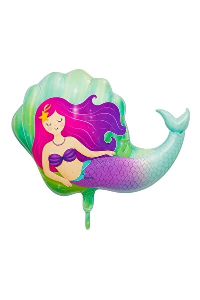 parti sürprizi Green Mermaid Foil Balloon 1 Piece