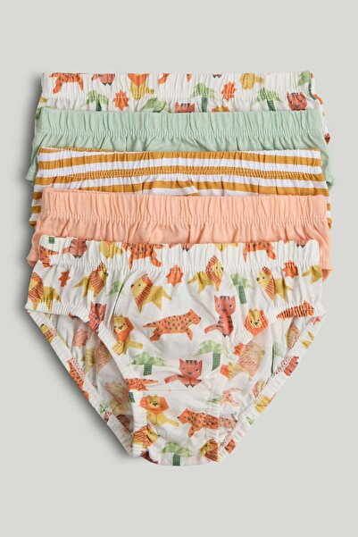 MOTHERCARE 5 Pack Origami Animal Briefs