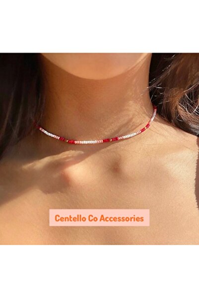 Centello Co Accessories Mini Boncuk Renkli Trend Zarif Pinterest Choker Tasma...