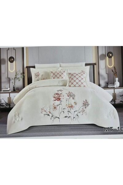 Moon Say goodbye to the summer heat with the "Bianca" royal embroidered doubl...