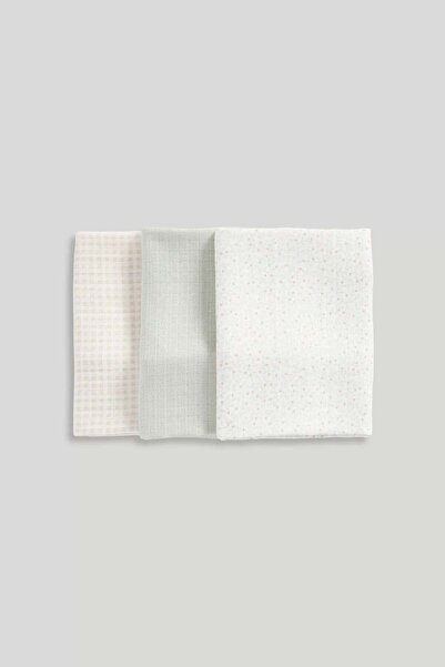 MOTHERCARE عبوة من 3 قطع من قماش الموسلين