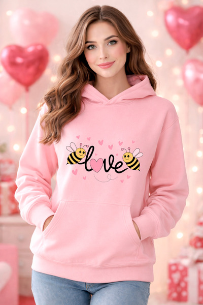 stil x Special for Valentine's Day, Sweatshirt with Hooded Names, Valentine's...