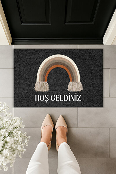 Dormot Modern Digital Printing Doormat - Bohemian Welcome Doormat - Front Doo...